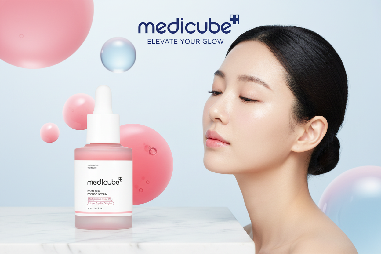 Medicube Banner mit Frau