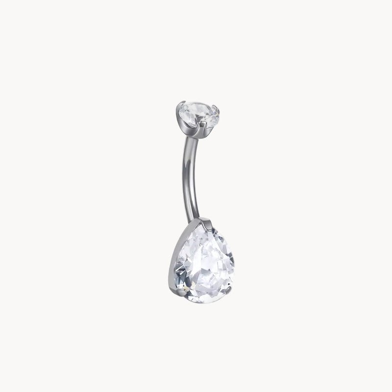 Bauchnabelpiercing Titan Bananabell mit Tropfen - "Beauty by Fifi"