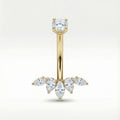 Bauchnabelpiercing aus TITAN mit Kristalltropfen - "Beauty by Fifi"