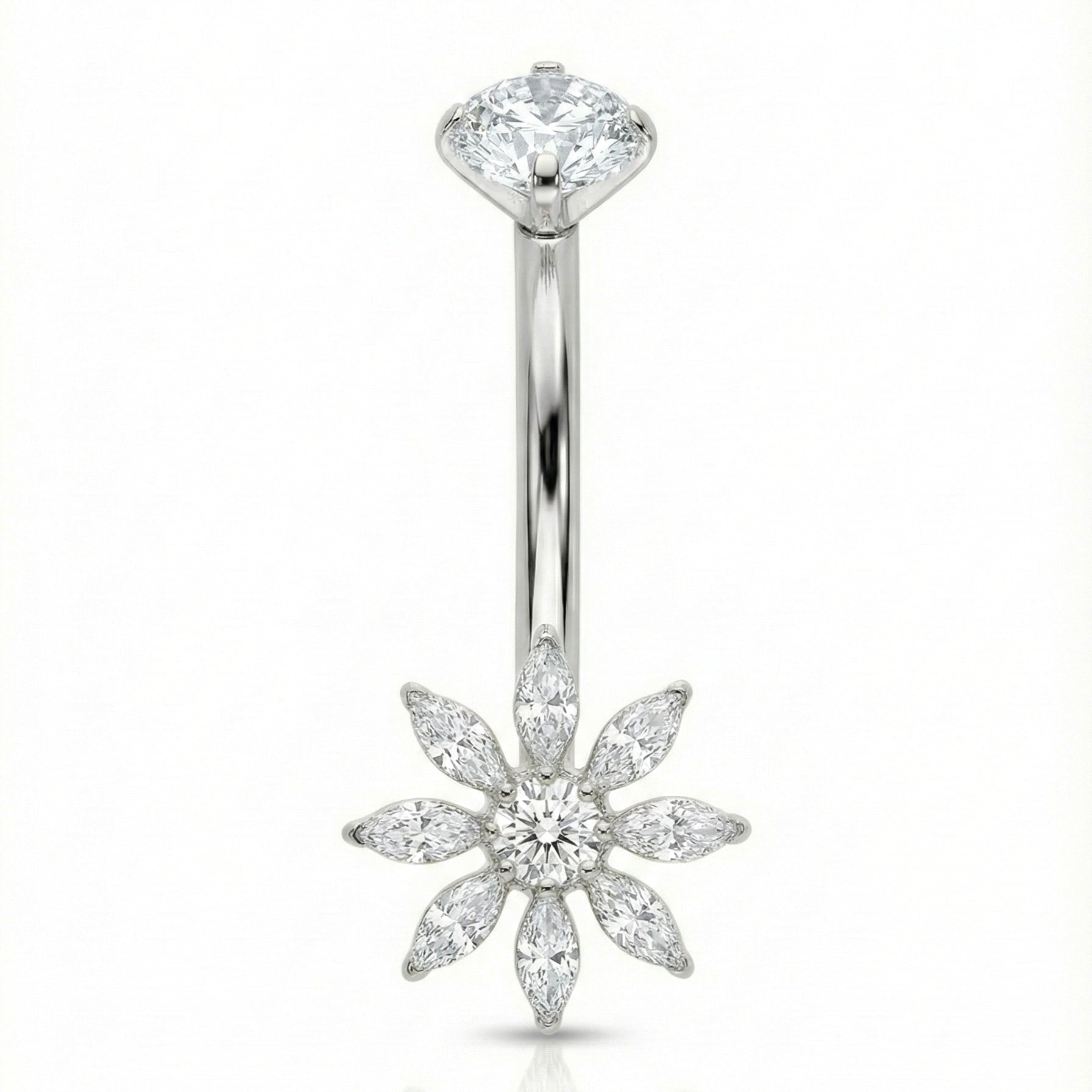 Bauchnabelpiercing Titan Bananabell Blütenstern - "Beauty by Fifi"