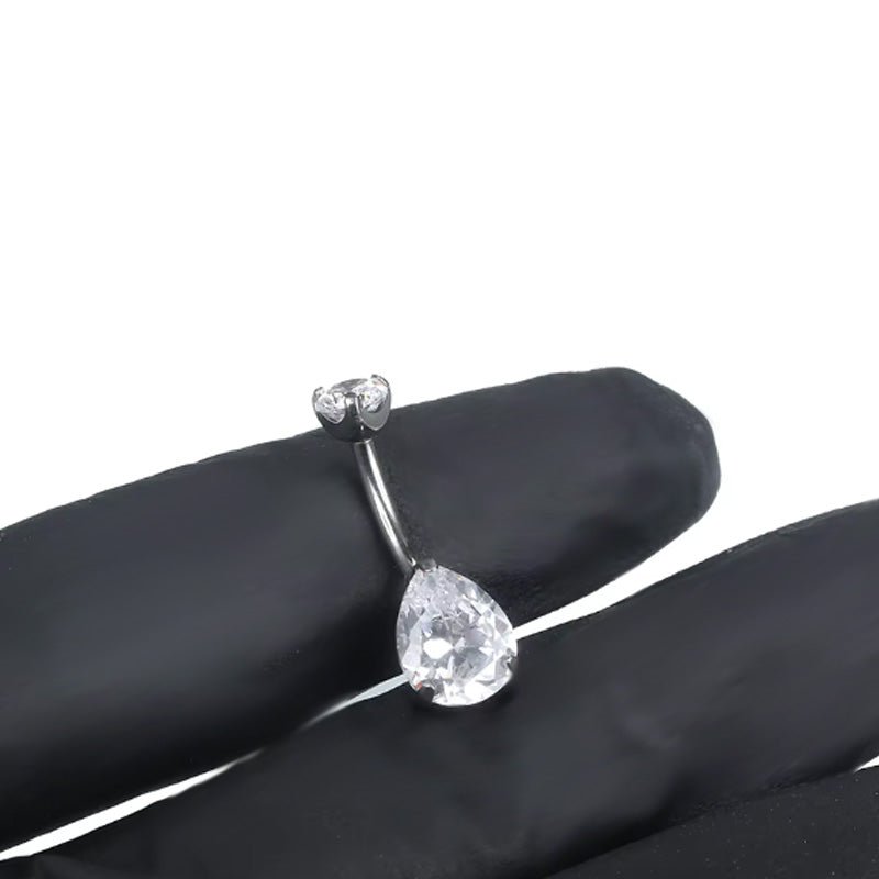 Bauchnabelpiercing Titan Bananabell mit Tropfen - "Beauty by Fifi"