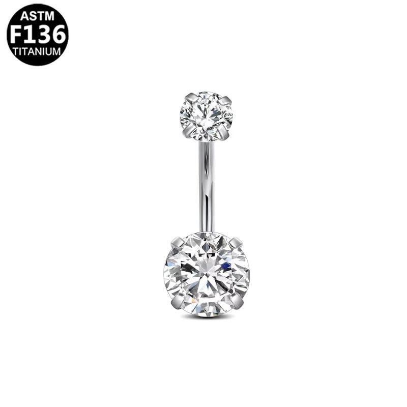 Bauchnabelpiercing Titan „Double Spark“ - "Beauty by Fifi"