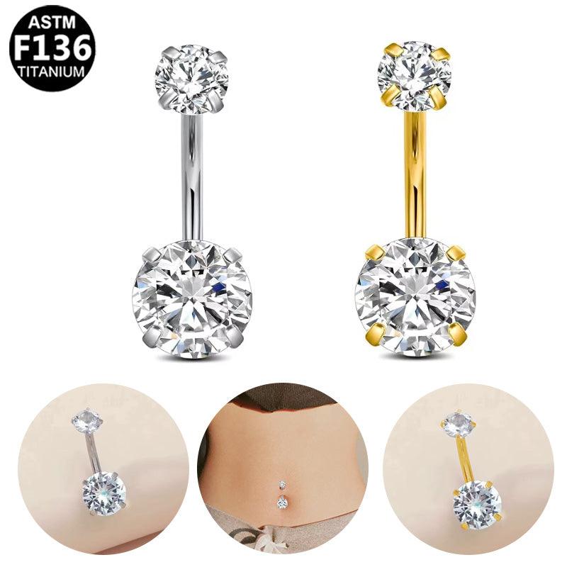 Bauchnabelpiercing Titan „Double Spark“ - "Beauty by Fifi"