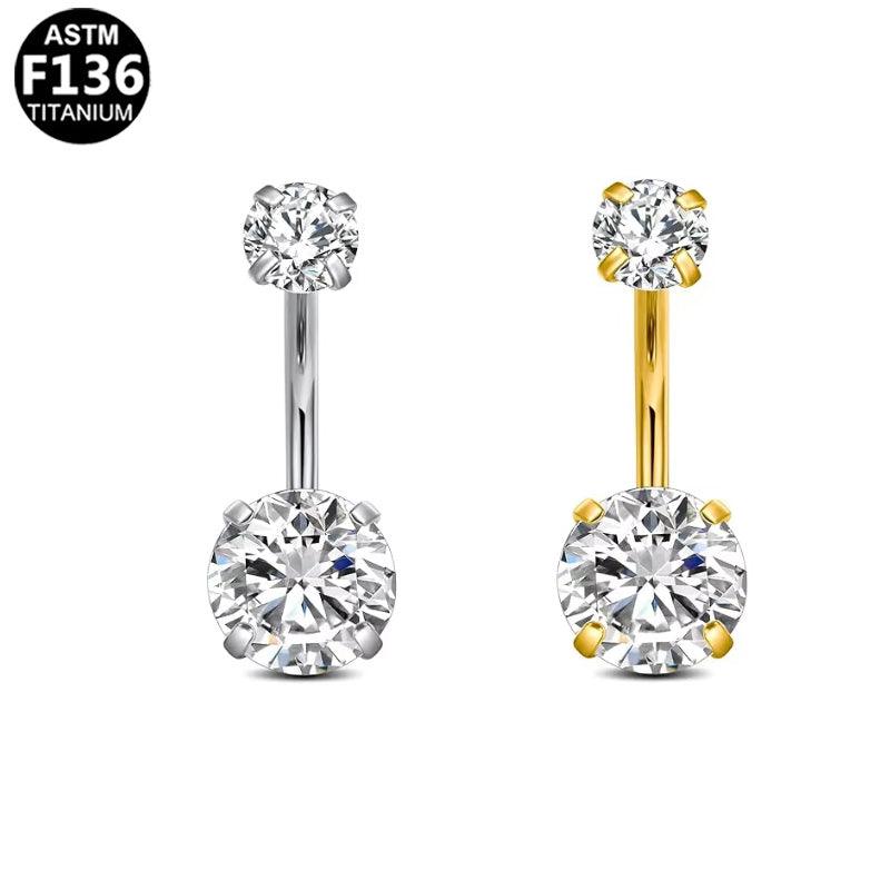 Bauchnabelpiercing Titan „Double Spark“ - "Beauty by Fifi"