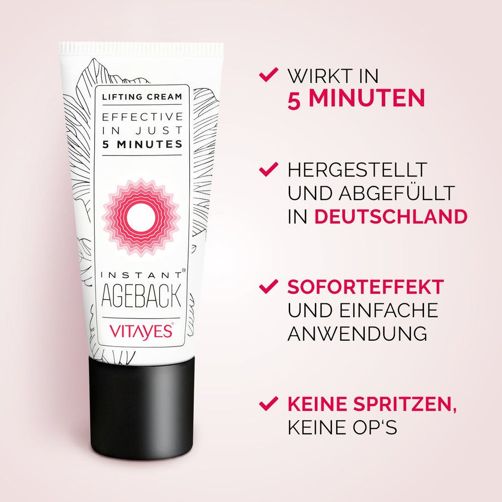 Instant Ageback™ - Lifting - Creme gegen Tränensäcke und Falten - klinisch bestätigt - "Beauty by Fifi"