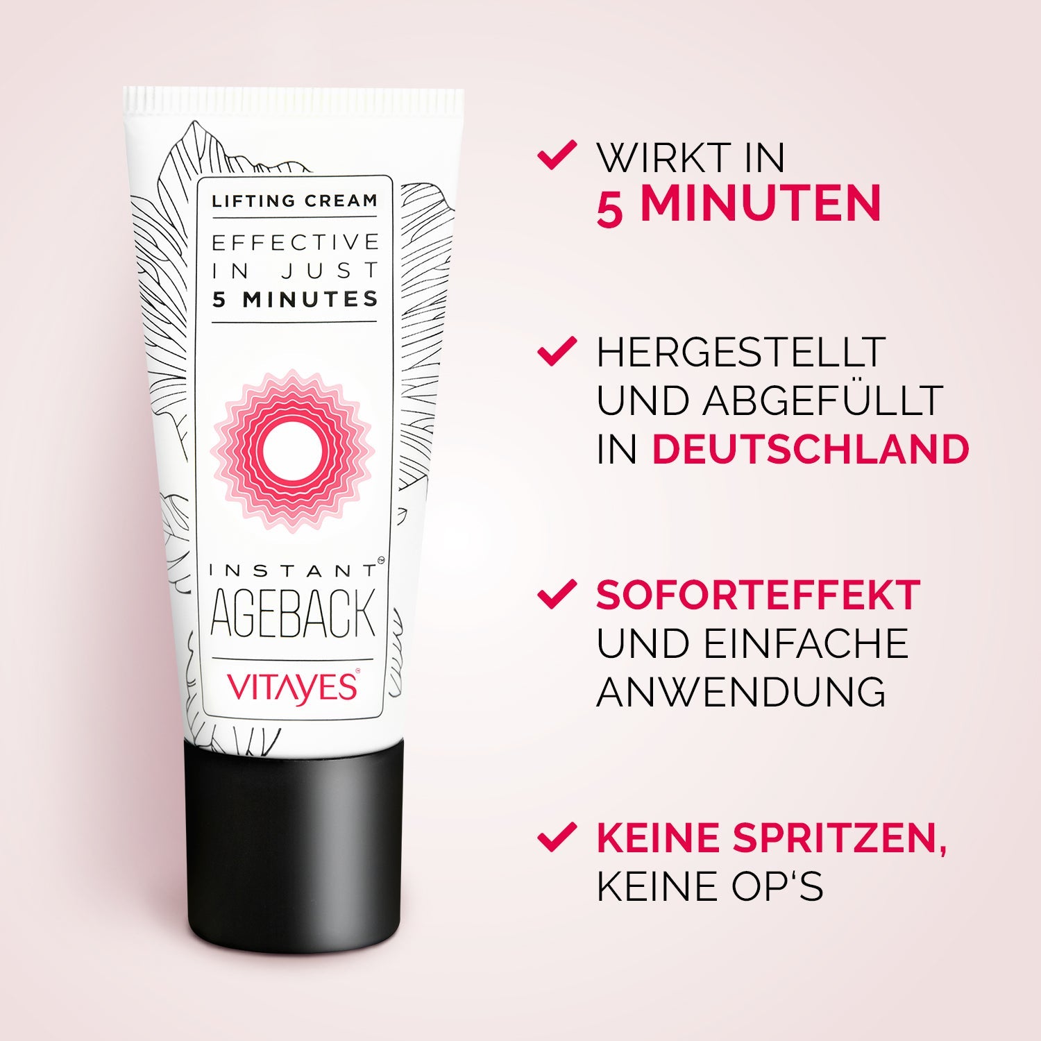 Instant Ageback™ - Lifting - Creme gegen Tränensäcke und Falten - klinisch bestätigt - "Beauty by Fifi"