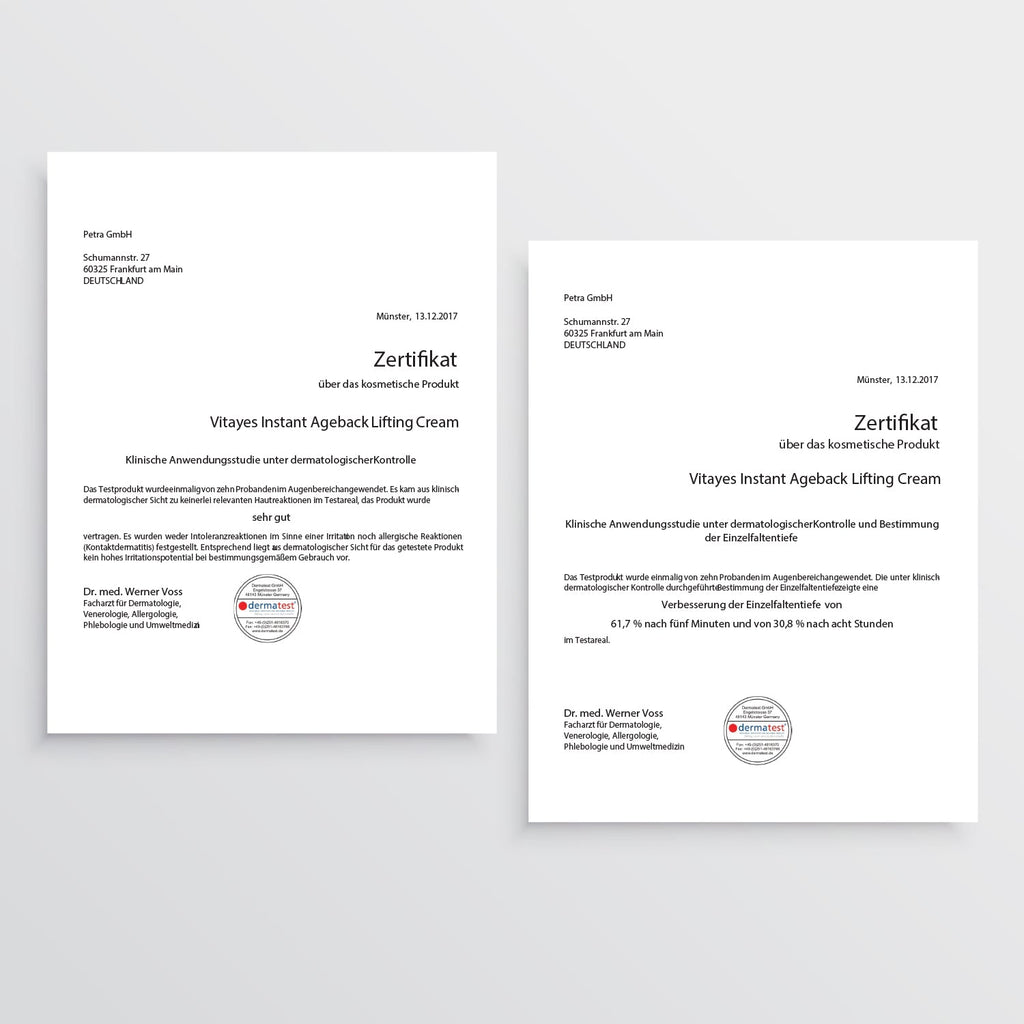 Instant Ageback™ - Lifting - Creme gegen Tränensäcke und Falten - klinisch bestätigt - "Beauty by Fifi"