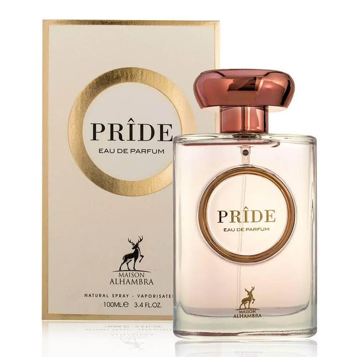 Maison Alhambra Pride Eau de Parfum 100 ml Flasche, elegantes Parfümdesign, stilvolles Duftwasser von Drop Fragra