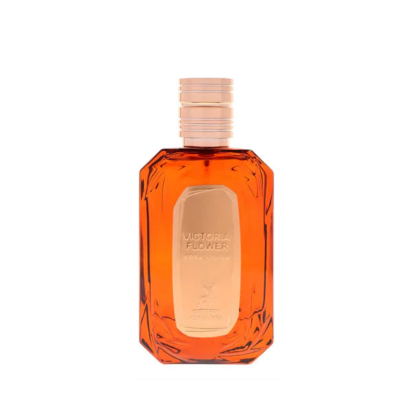 Drop Fragra Maison Alhambra Victoria Flower Rosa Lilium Eau de Parfum 100ml, Flasche mit floralem Parfüm und rosafarbenem Design