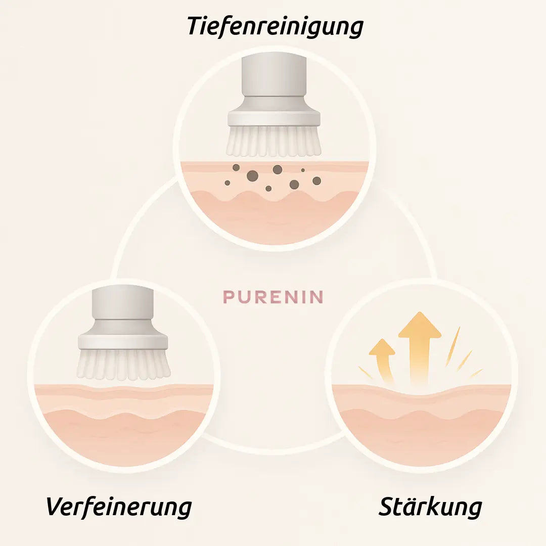 Elektrische Gesichtsbürste - 6in1 Set