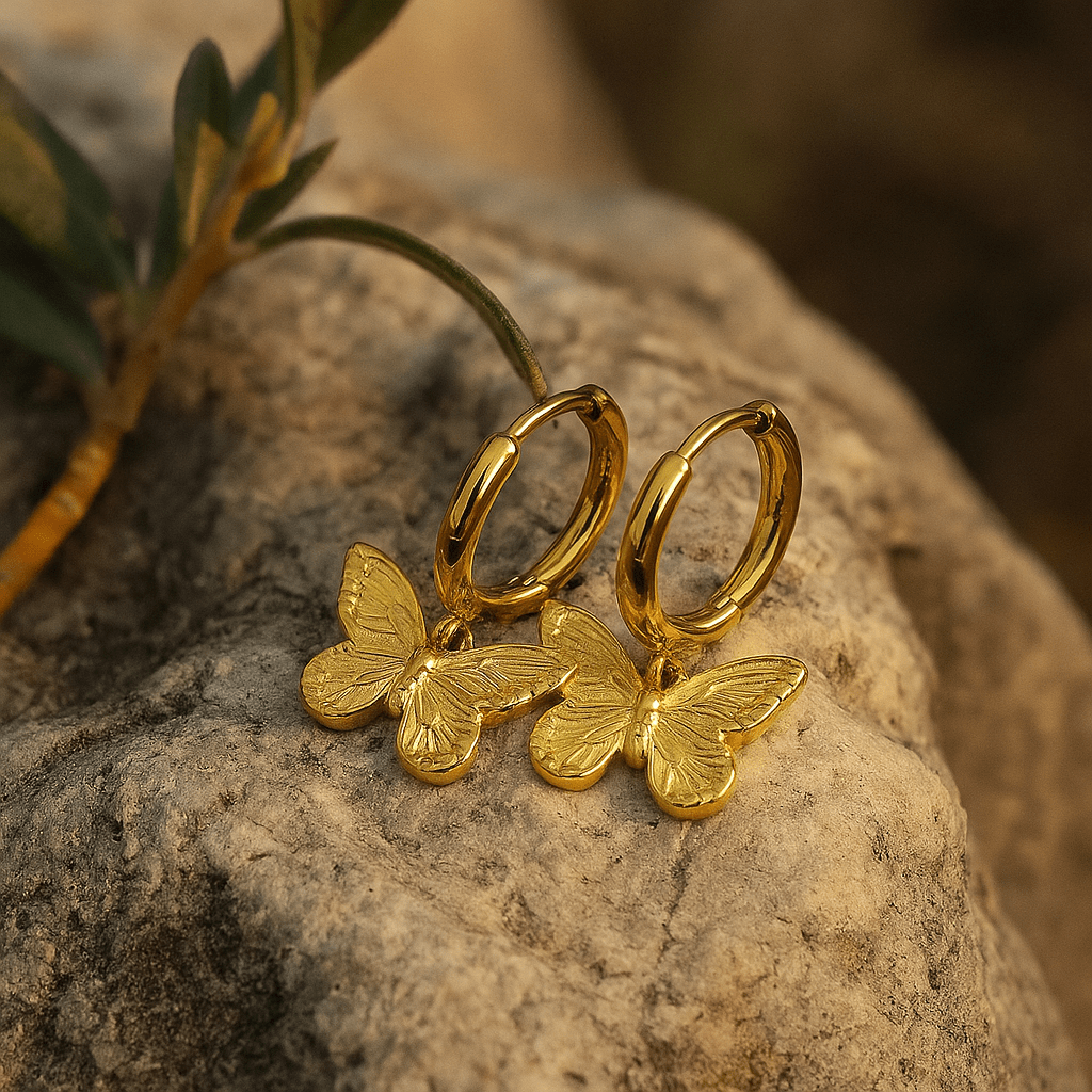 Creolen Butterfly Gold - "Beauty by Fifi"
