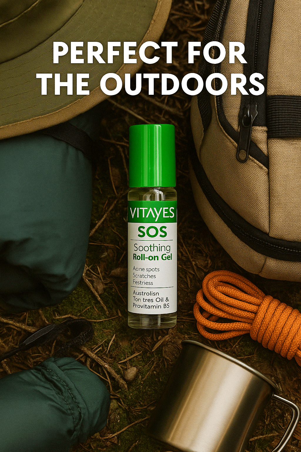 SOS Teebaumöl Roll-On von Vitayes, 10 ml, zur schnellen Linderung bei Pickeln, Rötungen und Hautreizungen, praktischer Roll-On-Applikator