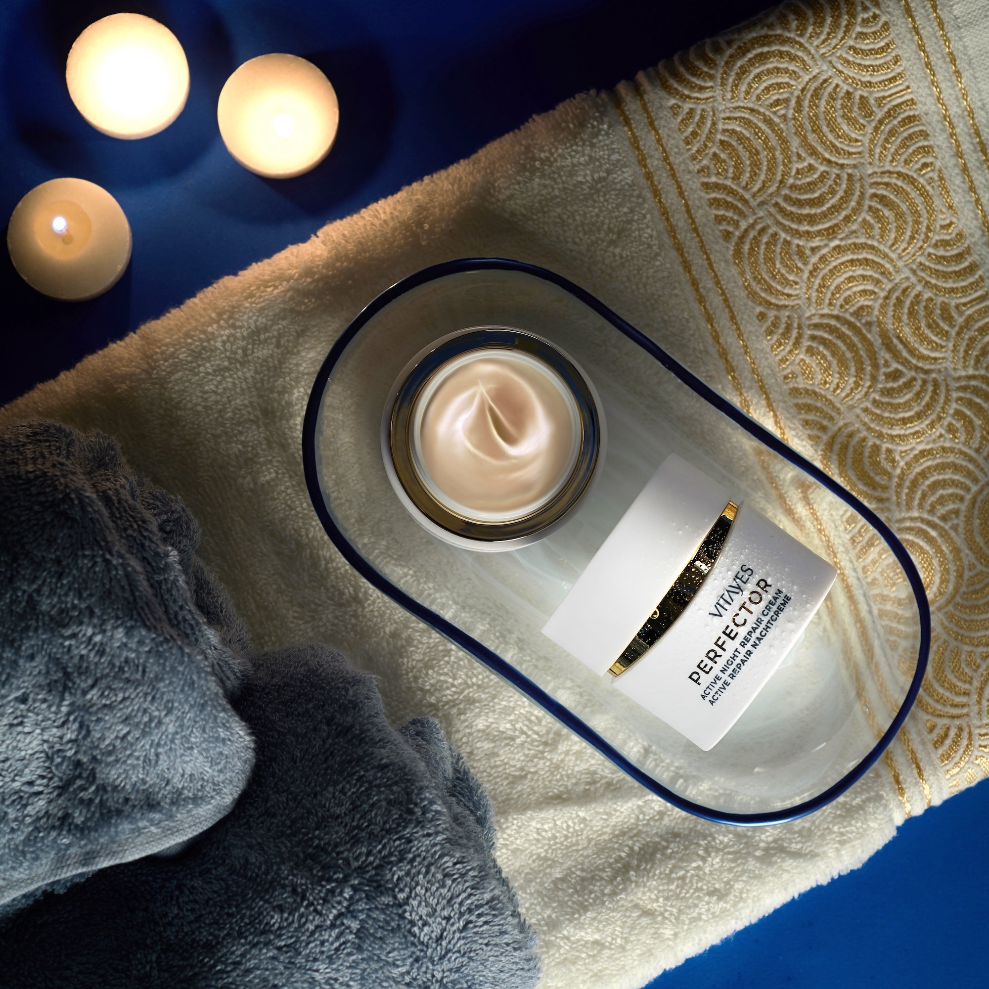 Vitayes Perfector Cell Renewal Nachtcreme in 50 ml, pflegende Gesichtscreme mit revitalisierenden Inhaltsstoffen, für eine erholte Haut.