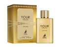 Maison Alhambra Your Touch Leather Parfum von Drop Fragra, 100 ml, elegante Flasche mit Leder-Note, Duft für Damen und Herren