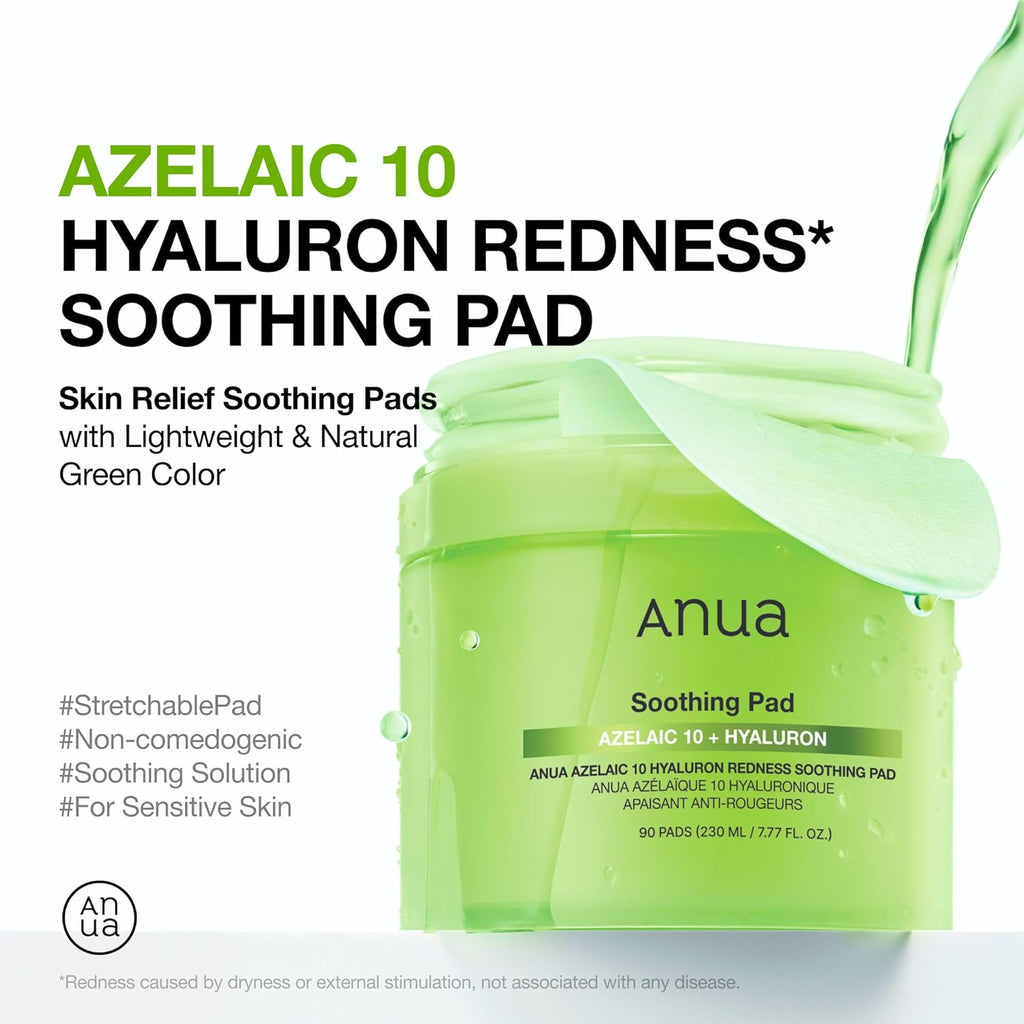 Anua Azelaic 10 Hyaluron Redness Soothing Pad - "Beauty by Fifi"