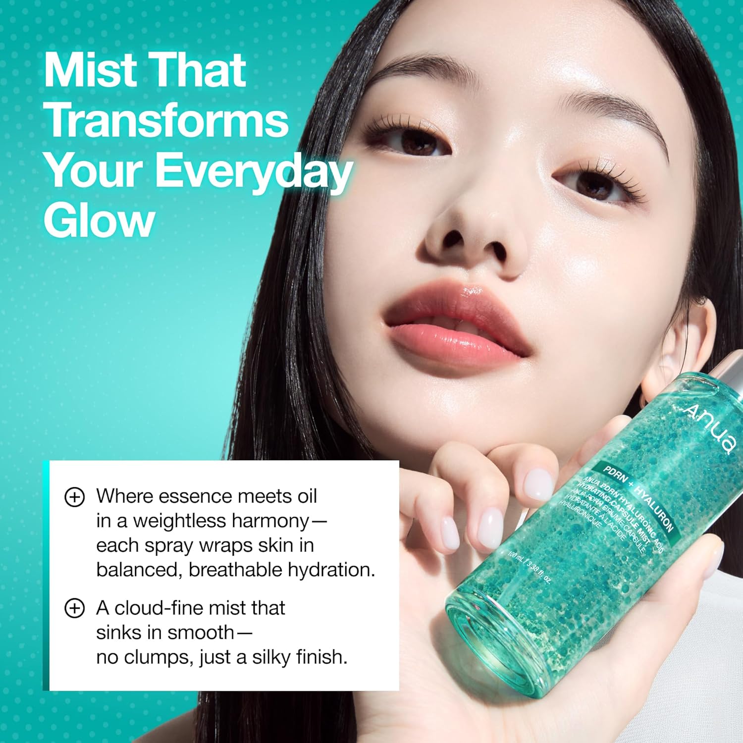 Anua PDRN Hyaluronic Acid Hydrating Capsule Mist 100ml Spray