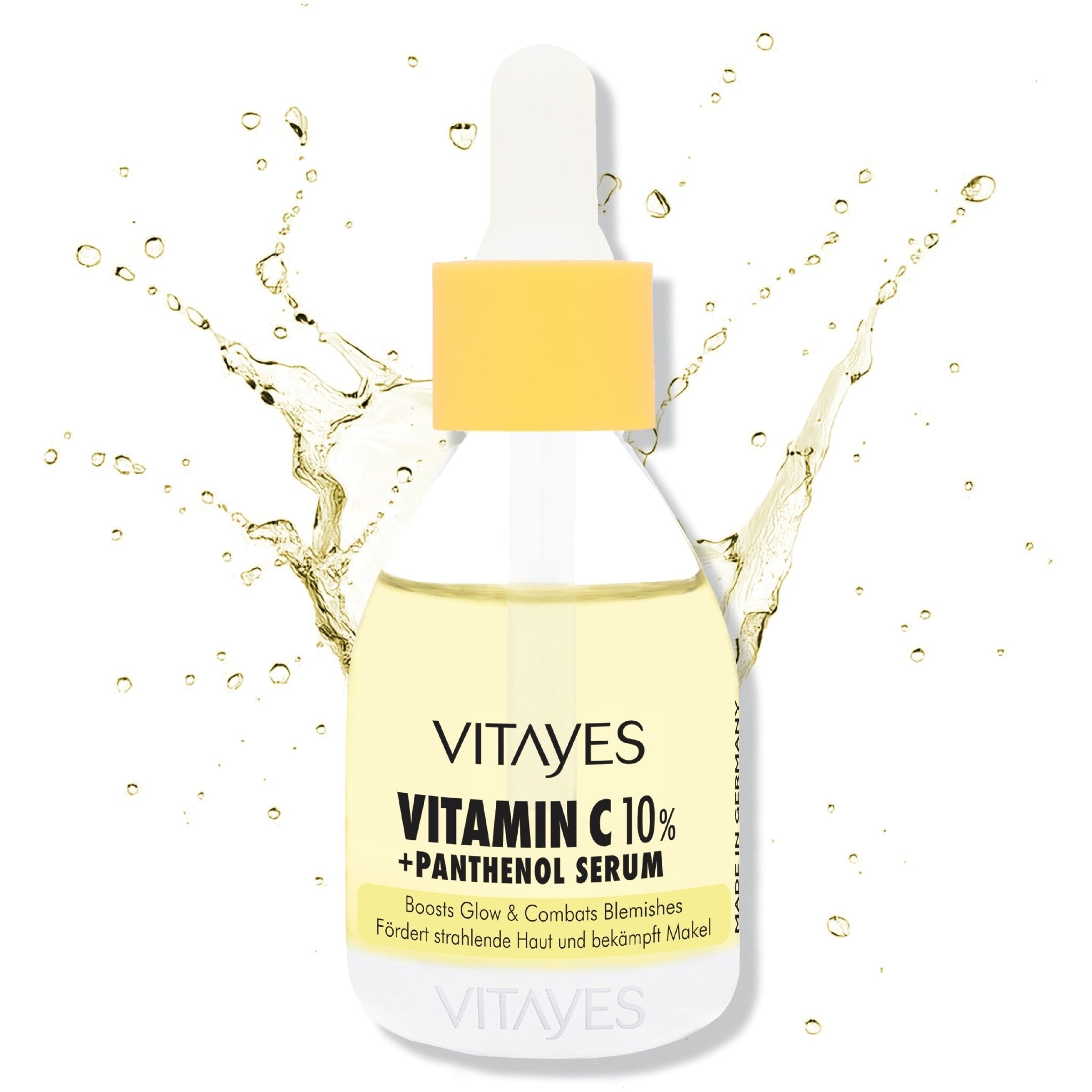 Vitamin C 10% + Panthenol Serum. Hautflecken - Reduktion & Sofortiger Glow 30 ml - "Beauty by Fifi"