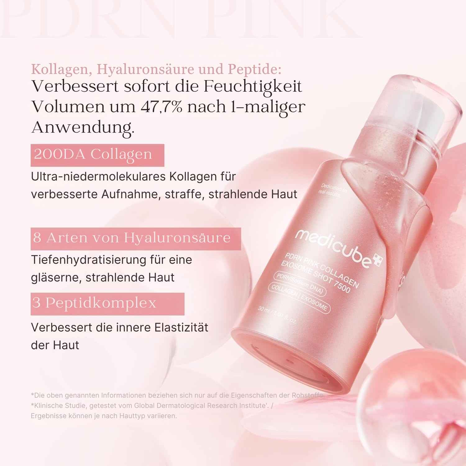 Medicube PDRN Pink Collagen Exosome Shot Serum 7500 