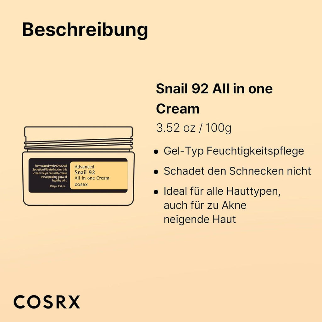 COSRX Advanced Snail 92 All in One Cream - "Beauty by Fifi"