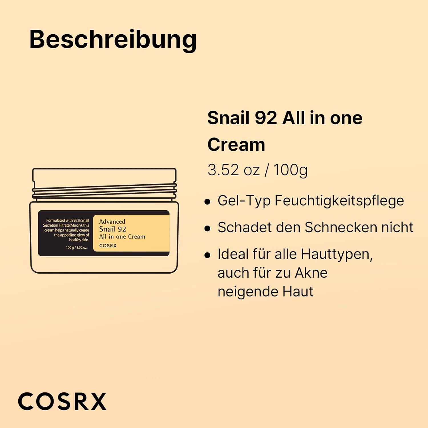 COSRX Advanced Snail 92 All in One Cream - "Beauty by Fifi"