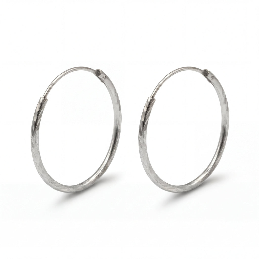 Creole Luma – Diamantschliff Creolen 925 Silber - "Beauty by Fifi"