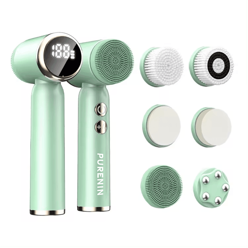 Elektrische Gesichtsbürste - 6in1 Set