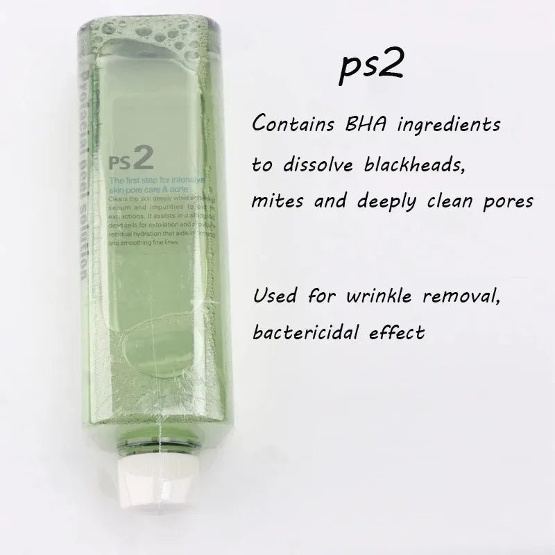 Aquafacial Lösung von Lamidibeauty, flüssige Hautpflege in einer eleganten Flasche, ideal für Gesichtspflege.