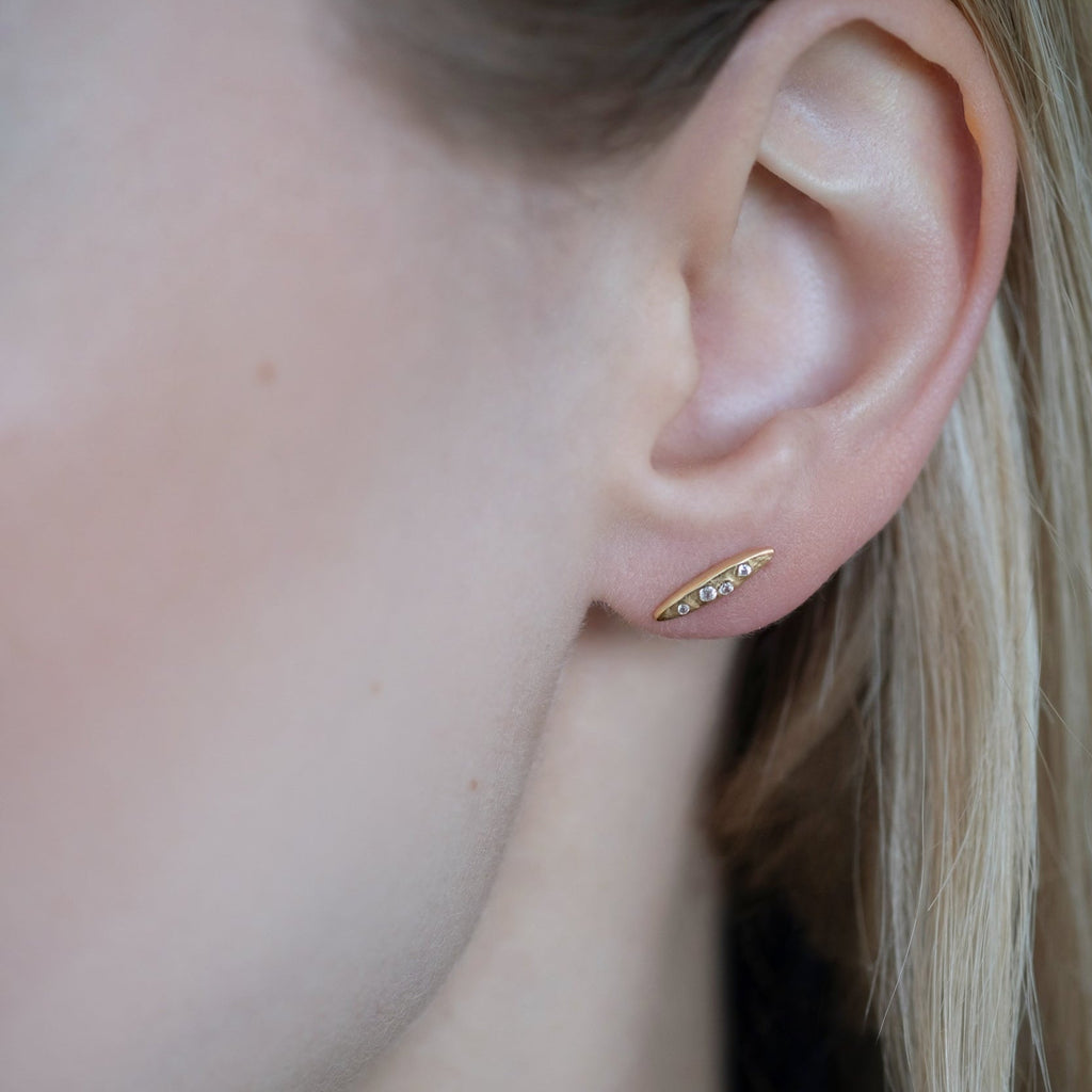 Astra Ohrstecker – Ovale Zirkonia 24K Goldplattierung - "Beauty by Fifi"