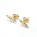 Astra Ohrstecker – Ovale Zirkonia 24K Goldplattierung - "Beauty by Fifi"