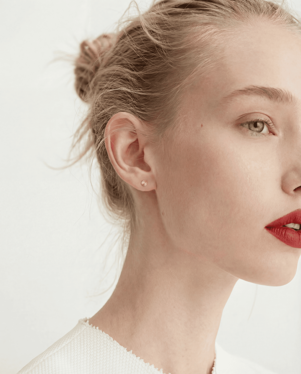 Aura Ohrstecker – Sonnenstrahlen 925 Silber & 18K Gold - "Beauty by Fifi"