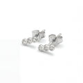Lia Ohrstecker – Drei Zirkonia 925 Silber - "Beauty by Fifi"