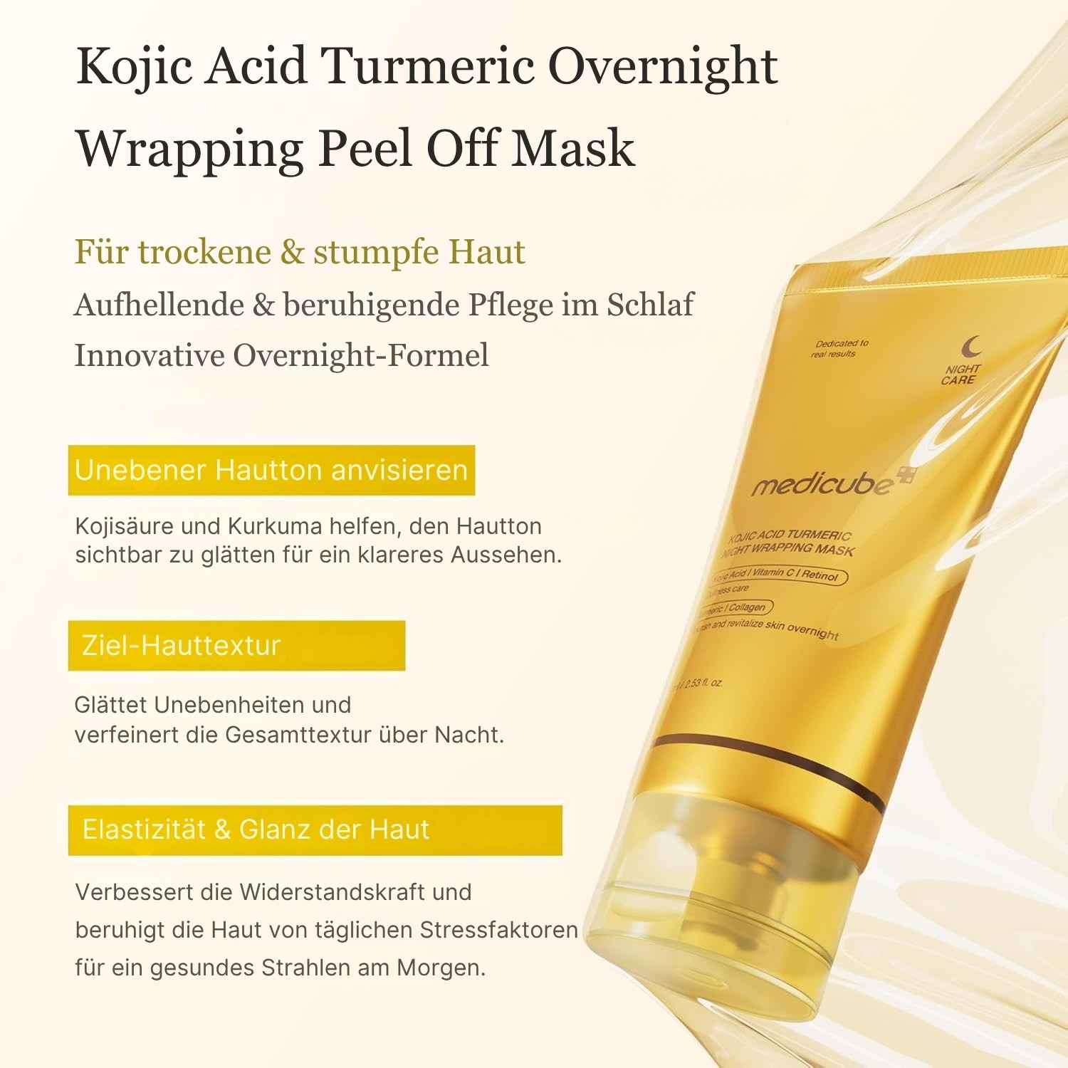 Medicube Kojic Acid Turmeric Night Wrapping Mask 75 ml