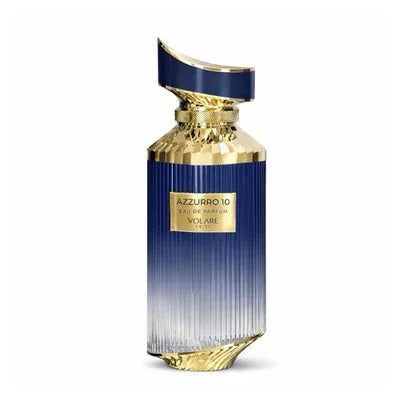 Luxus Aroma Volare Azzuro 10 Eau de Parfum 100ml Flasche mit blauer Verpackung und eleganter Gestaltung.