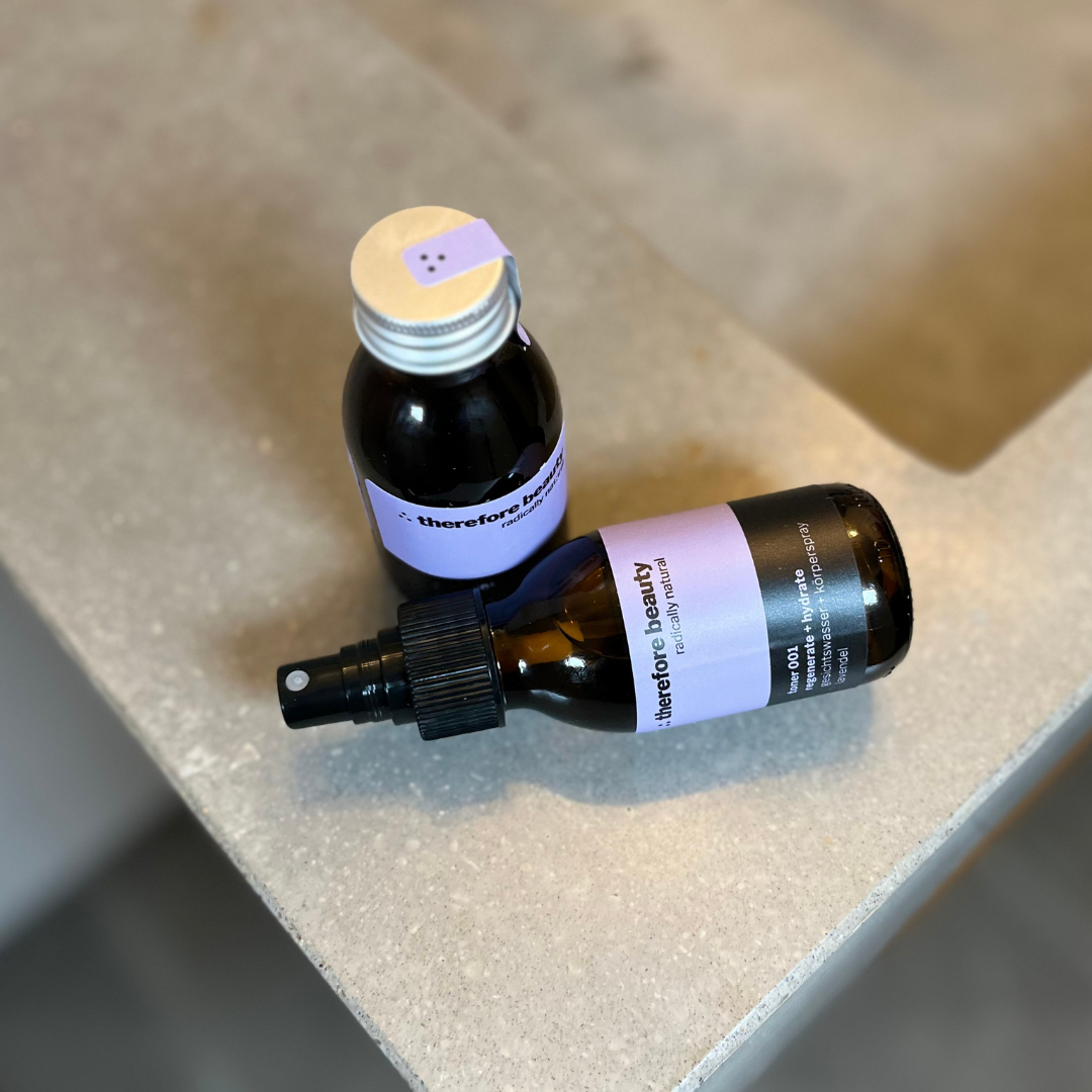 toner 001 —  Hydratisierung und Beruhigung für Haut + Haar nach der Reinigung